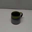 Large Ceramic Coffee Mug, Pottery Mug,Tea Cup for Office and Home,Handmade Pottery Coffee Mugs,16.5 Oz,Dishwasher and Microwave Safe,kiln altered glaze craft (Green)