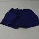 Amazon Essentials Women's Mid-Rise Slim-Fit 5 Inch Inseam Khaki Short ) (Curvy, 12, Blue)