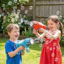 11.25 Inch Light-Up Bubble Shark Blaster with Sound Includes Batteries and Soap - 1 Count
