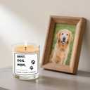 Dog Mom Gifts for Women - Dog Themed Gifts Candles - Lavender Scented Candle 100% Soy Wax - pet Odor Eliminator Candle