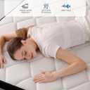 OGlAWA Queen Size Mattress, 12 Inch Gel Memory Foam Hybrid Mattresses for Medium Firm, Individual Pocketed Springs for Supportive Foam & Motion Isolation Technology, CertiPUR-US Certified