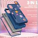 for Motorola Moto G Pure/G Power 2022 /G Play 2023 Case with Camera Cover for Women Men Girls,Heavy Duty Galaxy Planets Military Grade Protctive Shockproof Phone Cases with Sliding Protector