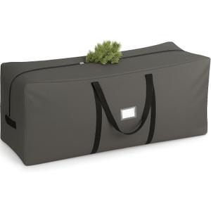 PEULEX 9 Foot Christmas Tree Storage Bag – Extra Large Christmas Tree Storage Container for Artificial Trees up to 9ft, Heavy-Duty 600D Oxford Fabric, Reinforced Handles, Durable Zippers, Gray