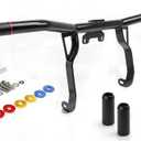 DREAMIZER Engine Guard Crash Bar Compatible with Harley Touring 2014-2023 Road King Street Glide Electra Glide - Glossy Black Flat-Out Bar Protector