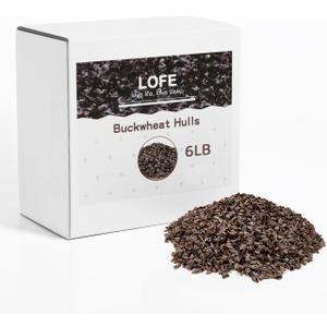 Tartary Buckwheat Hulls - 6 LBS Buckwheat Pillow Fillings, 100% Organic Buckwheat Groats, Stuffing Bulks