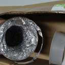 Silver Dryer Vent Hose for Tight Space Includes 2 90-degree Dryer Vent Elbow and 1 Dryer Vents Duct, Flexible Dryer Hose Vent Kit-Space Saving, Indoor Dryers Vents Connector, Easy installation