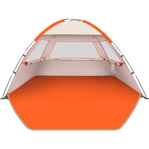 Gorich Beach Tent Sun Shelter for 3 Person with UPF 50 UV Protection, Lightweight & Easy Setup Beach Shade Canopy, Portable Beach Shade Tent Beach Cabana