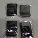 Geiserailie 4 Pcs Extender Strap Reusable Ice Belt Extender Strap Multipurpose Elastic Hook and Loop Extension for Ice Pack Black Back/Knee/Ankle Braces, Vests, Wraps, and Belts (2 x 8 Inch)