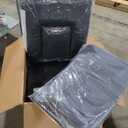 COMHOMA Recliner Chair, PU Rocking Chair for Adults, Swivel Recliner with Cup Holders, Single Sofa Seat with Side Pockets for Living Room, Bedroom(Black)