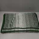 REGALWOVEN Chenille Striped Bathroom Rugs Extra Thick and Absorbent Bath Rug Non-Slip Soft Bath Mat Green 40x50