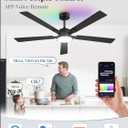 Fanbulous 60 Inch Smart Ceiling Fan with Light and Remote, Alexa Compatible