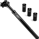 CYSKY Bike Suspension Seatpost 27.2 x 350mm with Bike Seatpost Shim 28.6mm 30.9mm 31.6mm, Shock Absorber Bicycle Seat Post for Mountain Bike Road Bike MTB BMX