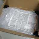 12 Pack Clear Shoe Storage Organizer with Magnetic Door,Stackable Plastic Shoe Boxes for Sneakers,Boots,and Heels,Space-Saving Foldable Shoe Rack for Closet,Durable Shoe Cabinet Organizer,White