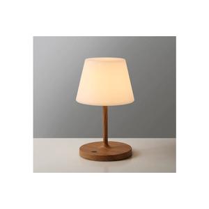 Outdoor Battery Operated Table Lamp Waterproof, 4000mAh Cordless Table Lamp Rechargeable, Touch Dimmable Desk Lamp, LED Night Light for Patio Camping Restaurant Home (Wood Grain, 9.6in)