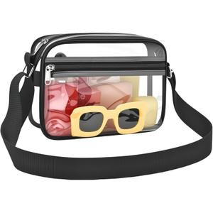 MAY TREE Clear Bag for Stadium Events Clear Messenger Bag Suitable for Concert Outfits and Sports Events