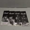 Honoson 4 Pcs Bathroom Decor Wall Art Farmhouse Bathroom Pictures Wall Decor Soak Unwind Relax Breathe Wood Hanging Sign for Home Spa Laundry(Black Glitter,11.8 x 3.9 Inch)