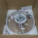 Ceiling Fans with Lights and Remote, 20" Modern Low Profile Ceiling Fan with Light, Stepless Color Temperature Change and 6 Speeds, Flush Mount Ceiling Fans for Bedroom, Kids Room.White