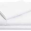 MALOUF Double Brushed Microfiber Super Soft Luxury Bed Sheet Set - Wrinkle Resistant - Queen Size - White