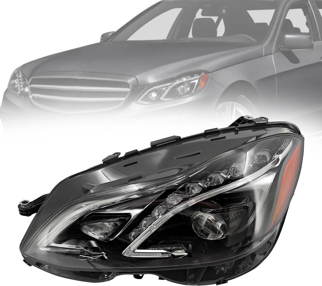 Left Headlight with Module Fit for Mercedes Benz E350 2014-2016