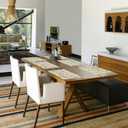 Leaves Placemats,Colourful Graffiti Table Mats Set of 6,12x18 Inch,Waterproof Oil-Proof Washable and Reusable Linen placemats Holiday Party Kitchen Table Decorations