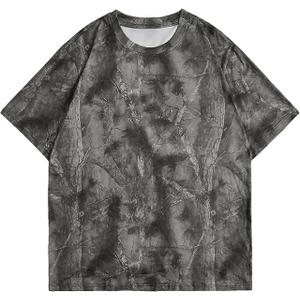 RoseSeek Men's Big and Tall Camo Shirt for Men Short Sleeve Y2k Camouflage Hunting T Shirt Graphic Tees 3Xlarge