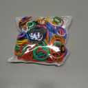 200Pcs Loose Leaf Binder Rings, Colorful Small Plastic Binder Rings, 10 Colors 1/2 and 1Inch Paper Ring for Index Cards, Home, School, Office, DIY