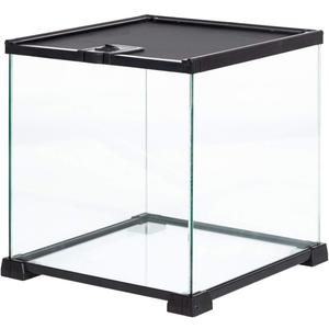 REPTIZOO Small Glass Tank 8 Gallon, Top Opening Terrarium 12" x 12" x 12" Leopard Gecko Tarantula Young Lizard Hermit Crab Frog Insects Breeding Tank