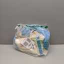 3 Pcs Empty Mahjong Canvas Bag Gift Embroidered American Mahjong Set Incl Tiles Bag and Racks & Pushers Drawstring Bags(Blue)