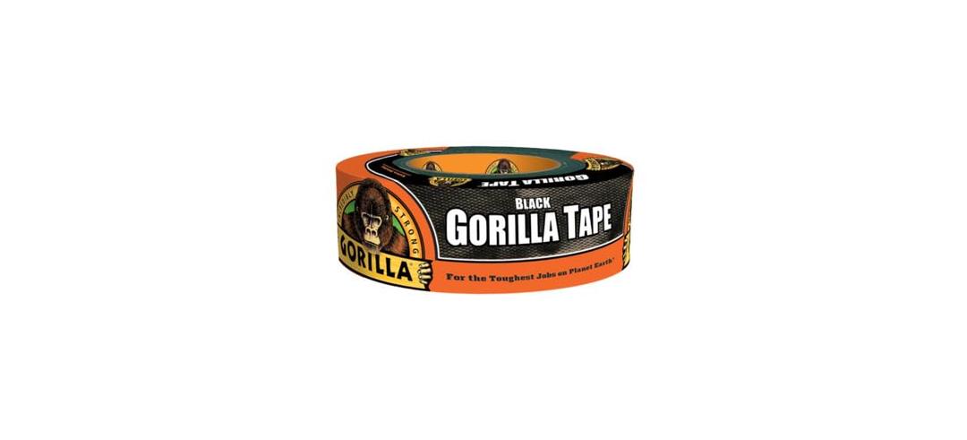 Gorilla Gorilla Tape, 3" Core, 1.88" X 30 Yds, Black
