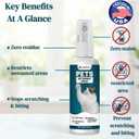 2 x O Cat Deterrent Spray for Indoor & Outdoor Use  Natural No-Alcohol Cat Repellent to Prevent Scratching on Furniture, Sofas, Rugs, Curtains & Plants  Safe Training Spray for Cats & Kittens. (Blue)