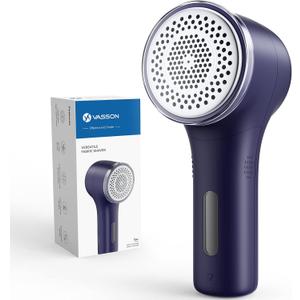 VASSON Fabric Shaver, Sweater Shavers to Remove Pilling, High-Perf Defuzzer, Rechargeable Electric Lint Shaver for Fuzz and Lint Balls from Clothing, Upholstery, Bedding (Blue)