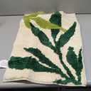 Green Bathroom Rug, Sage Green Leaves Rug, Soft Water Absorbent Non-Slip Washable Bath Mat for Bathroom, Tub and Floor, Botanical Shower Decor Carpet & Doormat, 18"x26"