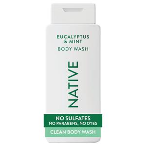 Native Body Wash Contains Naturally Derived Ingredients | For Women & Men, Sulfate, Paraben, & Dye Free Leaving Skin Soft and Hydrated | Eucalyptus & Mint 18 oz
