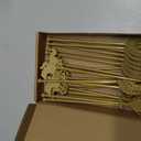 LemonRoad 24 Pcs 7 Inch Gold Derby Drink Stirrers Plastic Swizzle Stir Sticks with Horseshoe Trophy Racehorse Designs Derby Party Decorations for Coffee Cocktails Whiskey Beverage Bar Weddings Events