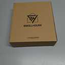 SWOLLHOUSE Knee Wraps + Wrist Wraps + Weight Lifting Straps Bundle (3 Pairs) for Weightlifting Bodybuilding Strength Training Workout Gym, Fitness Protective Set for Men & Women