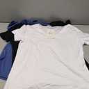 Hanes Women's Cooldri Short Sleeve Performance V-Neck T-Shirt (3 Pack), M