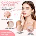 Face Lift Tape Invisible with 8 Bands, 59 Pcs Neck Lifting Tape for Face | Invisible Face Lift Tape with Adjustable Bands, Temporary Lifting Support Jawline/Cheeks/Neck/Double Chin, Wear Under Makeup