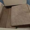 40D Dog Ramp for Stairs for Small & Senior Dogs and Cats – Non-Slip Stair Ramp for Dogs with Gentle Slope, Pet Ramp with Washable Cover & Self-Sticky Pads for Safe Climbing Easy Install(Brown, 3 Pack)