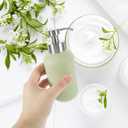 3Pcs Thread Mouth Foaming Soap Dispenser Pump Stainless Steel Replacement Lotion Shampoo Bottle Pumps for Bathroom Countertop