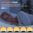 Sunrise Alarm Clock White Noise Sound Machine with 25 Soothing Sounds, 17 Night Lights, Bluetooth Speaker, Wake Up Light Alarm Clock for Bedrooms, Heavy Sleepers, Ideal Gift for Baby, Kids, Seniors