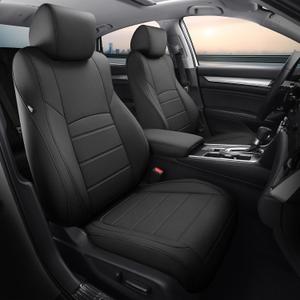 Custom Leather Seat Covers for Honda Accord LX 2018-2022 | rear solid folding backrest, waterproof, stain resistant, airbag compatible, heated seat compatible, baby safe, non-slip