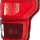 LED Tail Light Assembly Fit For 2018 2019 2020 Ford F150 w/Blind Spot(Module NOT Included) Passenge Side (Chrome Trim - R)