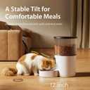 IMIPAW Automatic Cat Feeders, 3L Timed Cat Dry Food Dispenser with Desiccant Bags, Dual Power Supply, Programmable Portion Size, 6 Meals, 20 Portions Per Day, Auto Pet Feeder for Cats and Small Dogs