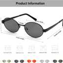 Retro Oval Sunglasses for Women Men Shade UV400 Protection Trendy Style