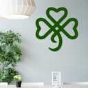 RESACO St Patricks Day Decorations Shamrock Decorations Shamrock Wreath Irish Celtic Gift for St Patty's Day Lucky Shamrock Ornaments for Front Door Bathroom Laundry Room Home Office (Green)