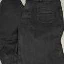 Sidefeel Women's Jeans Straight Leg High Waisted Tummy Control Pockets Front Denim Pants Deep Black Size 6