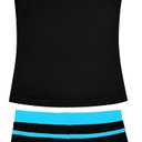 Girls Swimsuits 2 Piece Summer Boyshort Bathing Suit Rash Guard Swimwear for Kids Child Beach with Sun Protection