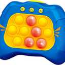 Pop Push Game Toy for Kids, Quick Fast Push Pop Puzzle Handheld Game Light up Fidget Toy 8-12, Bubble Sensory Toys Christmas Birthday Gifts for Kids Ages 3-12 (Blue)