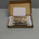 Goo-Ki Antique Brass Cup Pulls Bin Cup Drawer Pull 6 Pack, 7.56"(192mm) c-c Vintage Retro Brass Cabinet Pull Zinc Alloy Bar Kitchen Hardware, 9628GT-192