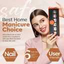 5 x modelones Nail Polish Set, 6 Colors Pearl White Pink Nude Mini Nail Polish Set,Wedding Shimmer Champagne Nail Quick Dry Art DIY Home Salon Nail Art Manicure Gift for Women Girls